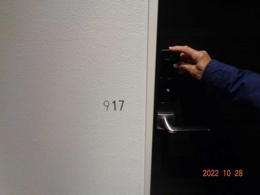 917号室に宿泊しました。