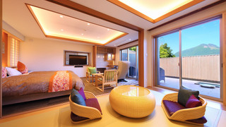 和洋室C テラス＆露天風呂＆足湯＆ジャグジー付 花由エリア　(アレルギー・ビーガン等料理変更不可)