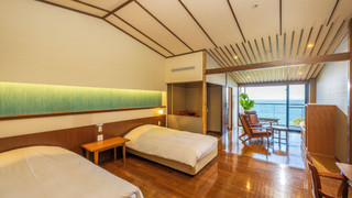 暁の抄 最上階 ツインルーム【露天風呂付/海側】禁煙