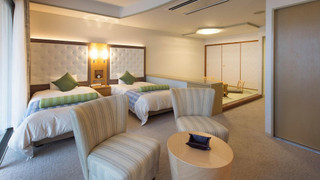 【オーシャンビュー天然温泉露天風呂付】プレミアム和洋室（禁煙）