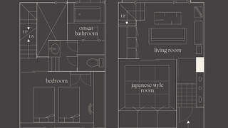 半露天温泉メゾネット和洋室
