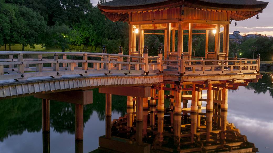 鷺池の浮見堂 / 3