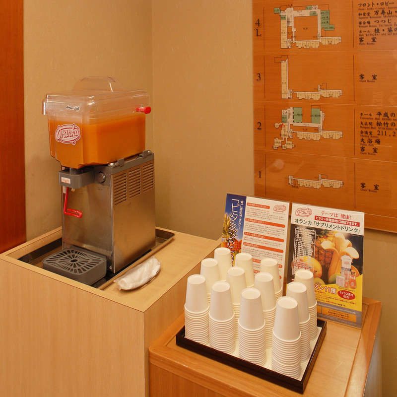 ドリンクコーナー（湯上がりお休み処）
