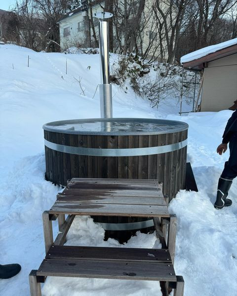 桶型の水風呂