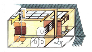 トラディショナル トリプルルーム 共用バスルーム