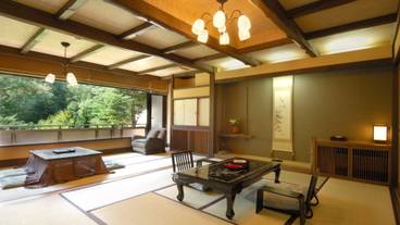 源泉かけ流し半露天風呂付和室 / 1