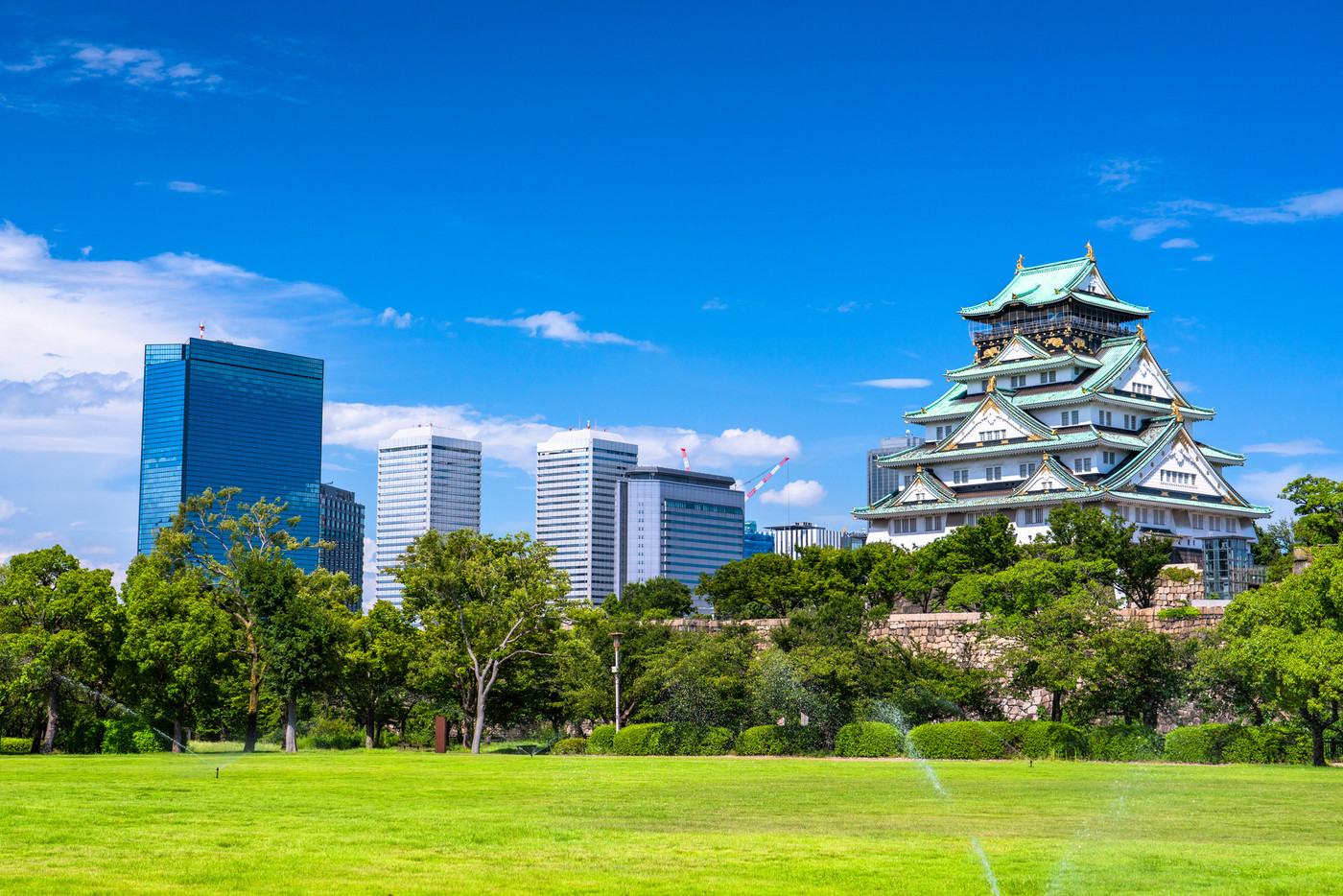 《大阪府》大阪城・都市風景