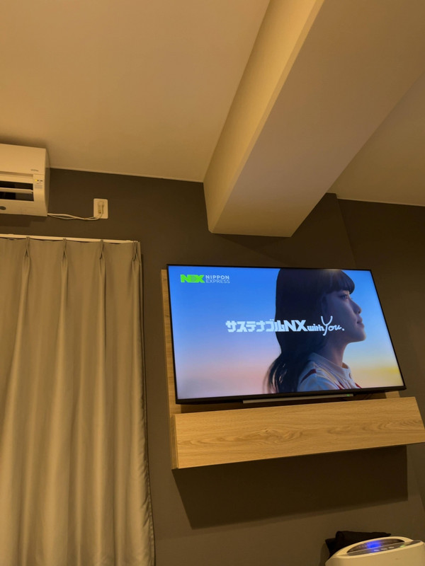 ベットから見るＴＶはこんな感じです