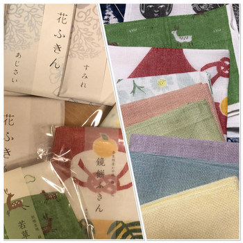 定番は、グッドデザイン賞を受賞した「花ふきん」3004962