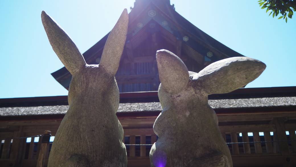 出雲大社　ウサギの石像 / 1