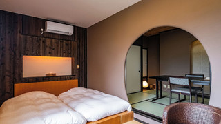 和洋室 ダブル 又は ツインルーム 35平米 (離れの露天風呂付き客室)「禁煙」