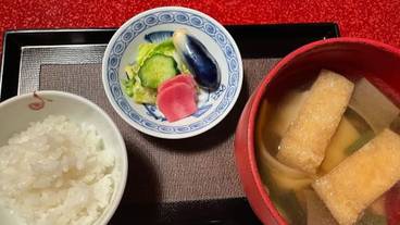 名月荘特製の手打ちうどん / 3
