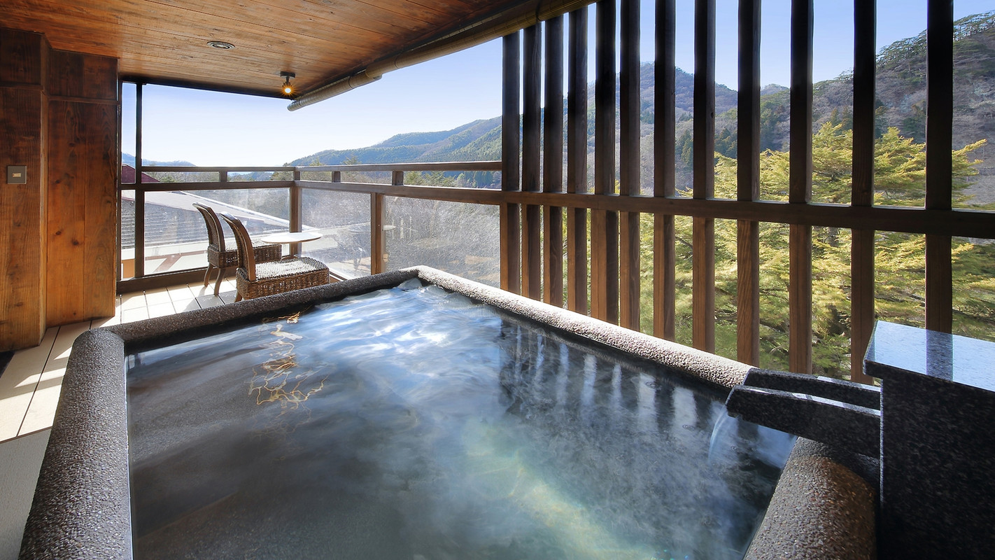 「藍」客室露天風呂