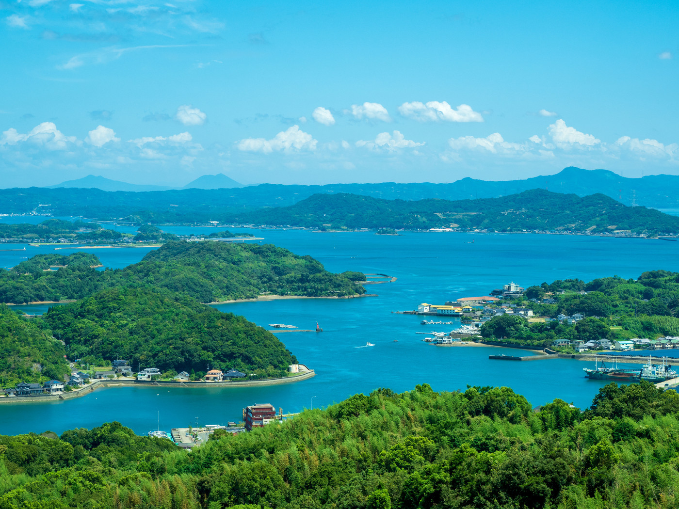 展望台より天草を望む