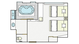 ノースウイング　ビューバス付デラックスツイン