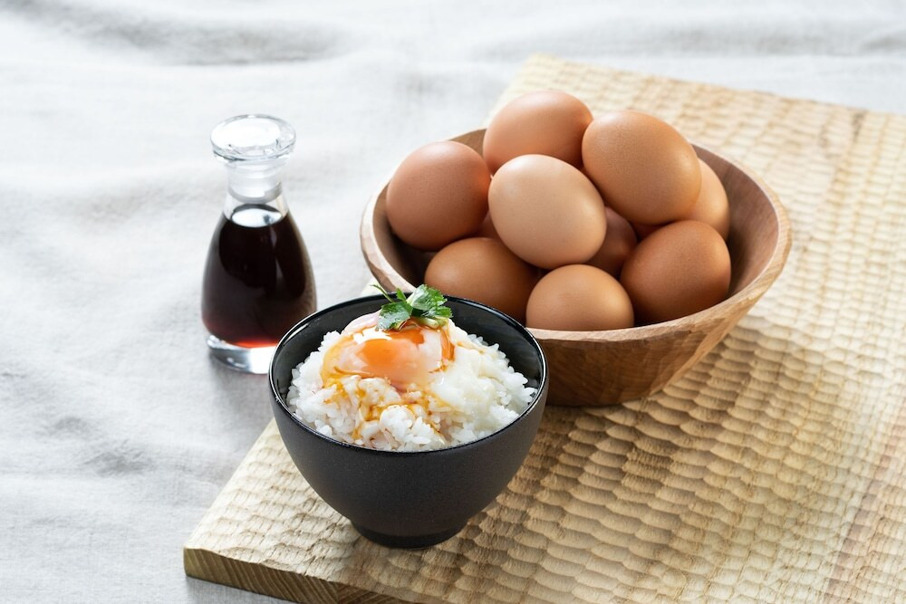 朝食ビュッフェ／卵かけごはん