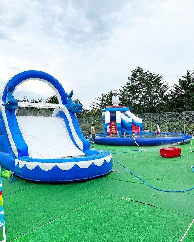 ホテルにはキッズルームや縁日、プールといった子供が喜ぶ環境がたくさんありました♡