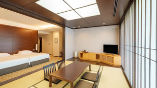 ルーム シングルベッド 2 台 (Tatami)