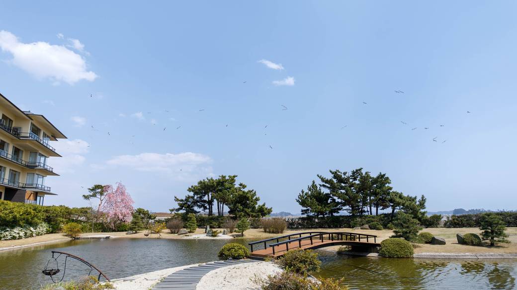 松島一の坊 庭園と海 / 1