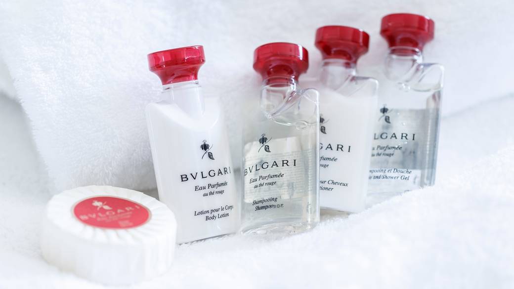 上位客室のバスアメニティ / 2