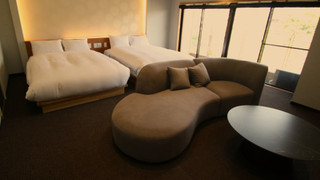 半露天風呂付ツインベッドルーム