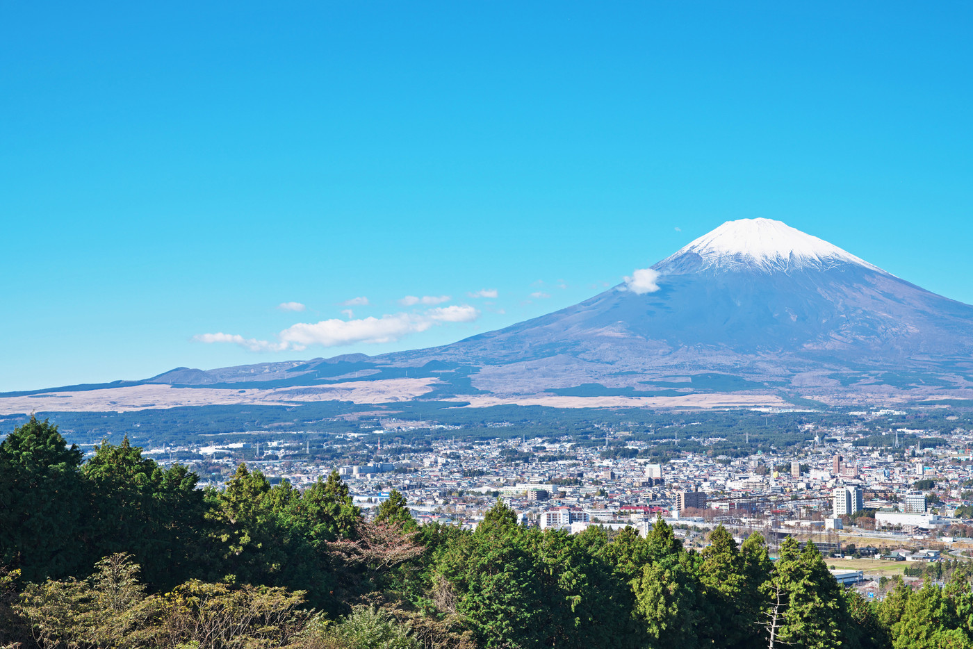 御殿場市から見る富士山