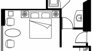 エグゼクティブ スタジオ ダブルベッド 1 台