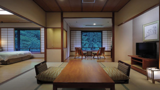 [山側]和洋室 檜の内湯付 禁煙