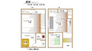 【優徳】半露天風呂付き離れの一軒家（2階建て・和洋室） [スーペリア] [メゾネット] [喫煙可] [夜景がきれい] [海が見える]