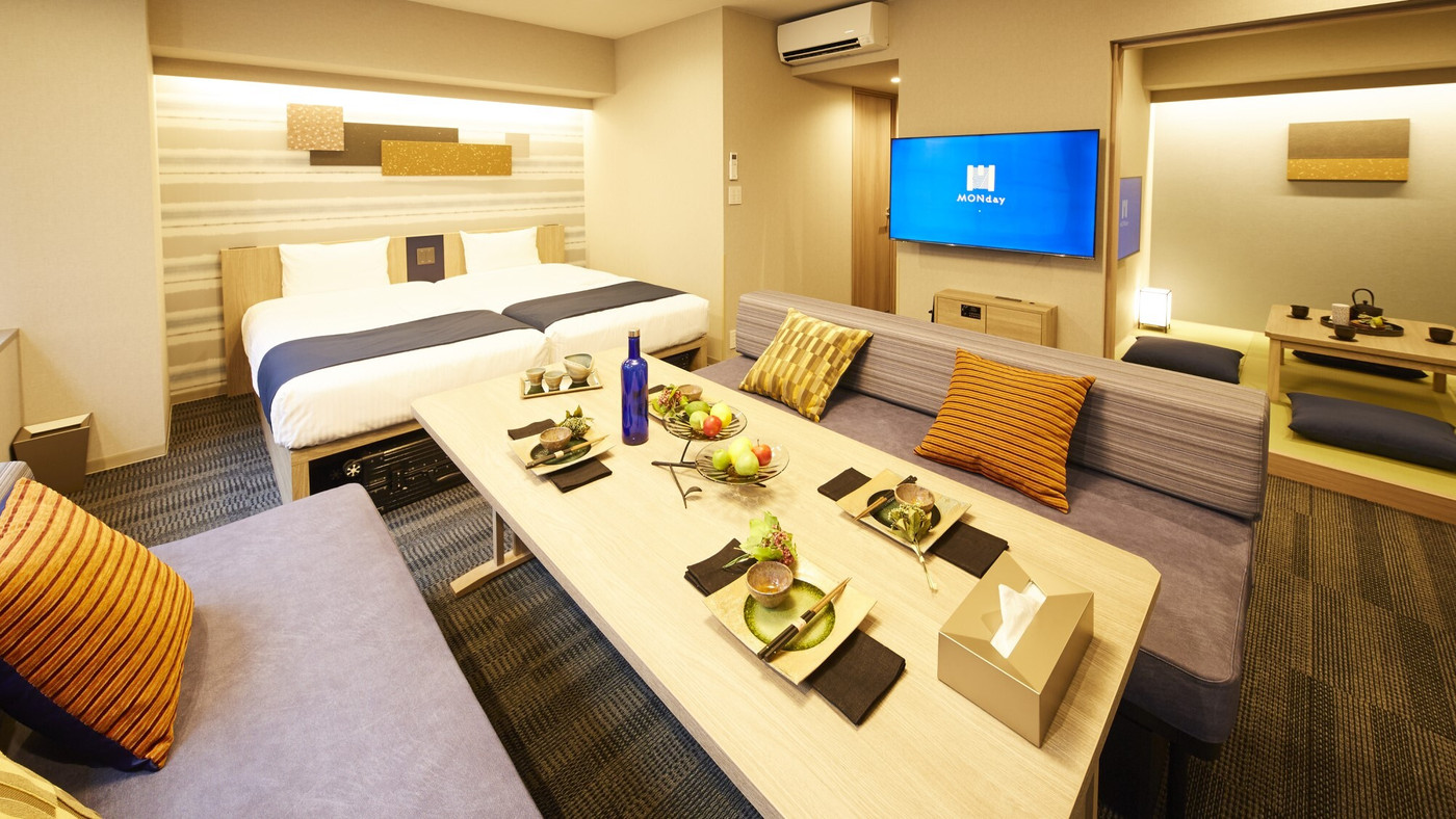 全室キッチン洗濯機付き！可愛い家電で気分も上がるホテル3553980