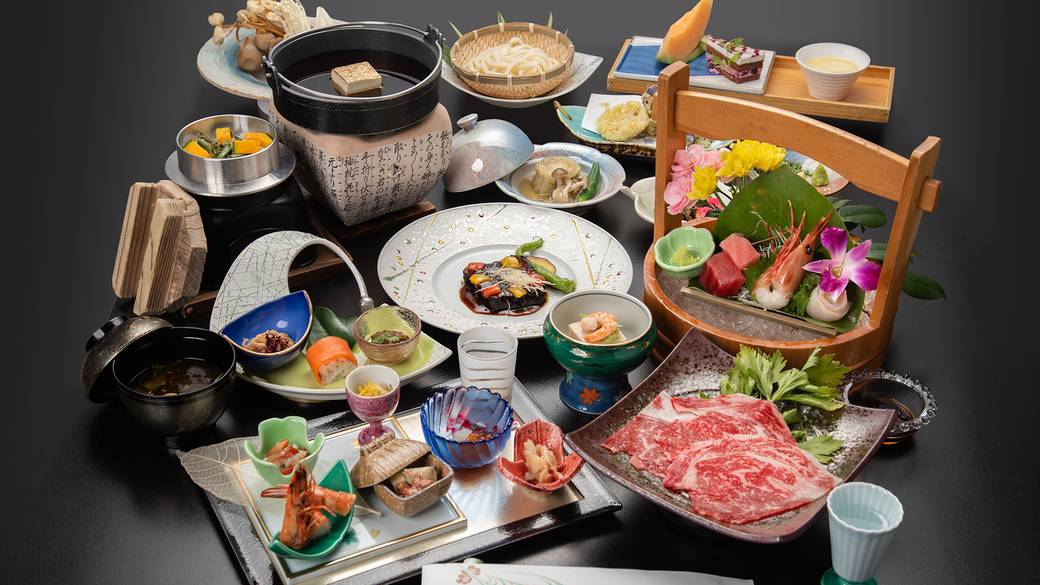 最上級の「湯山会席」一例 / 1