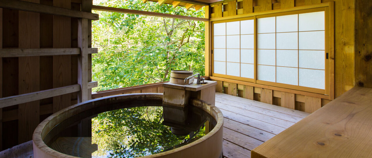 野を愛でる なずな 露天風呂