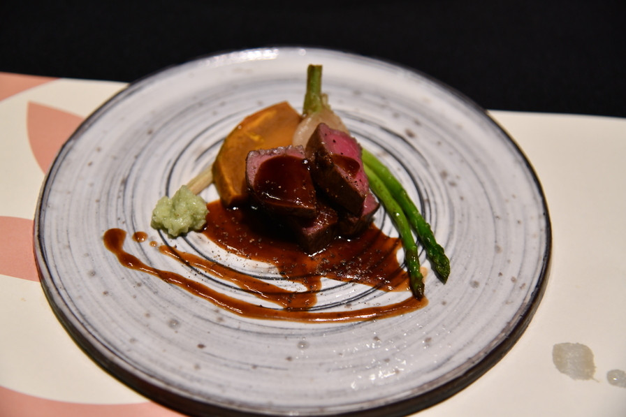 「ふかほり邸」 料理 137762419 黒毛和牛のわさびソース