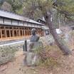 蔦温泉旅館と大町桂月像