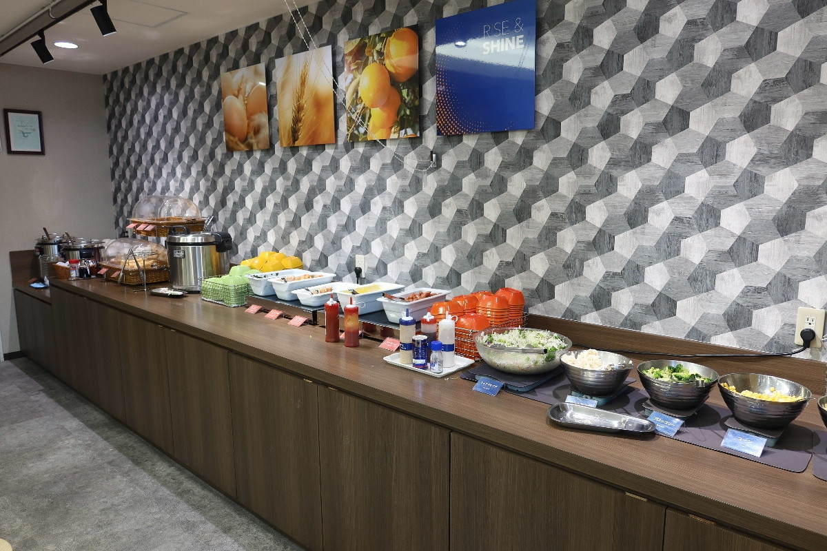 朝食のメニュー。