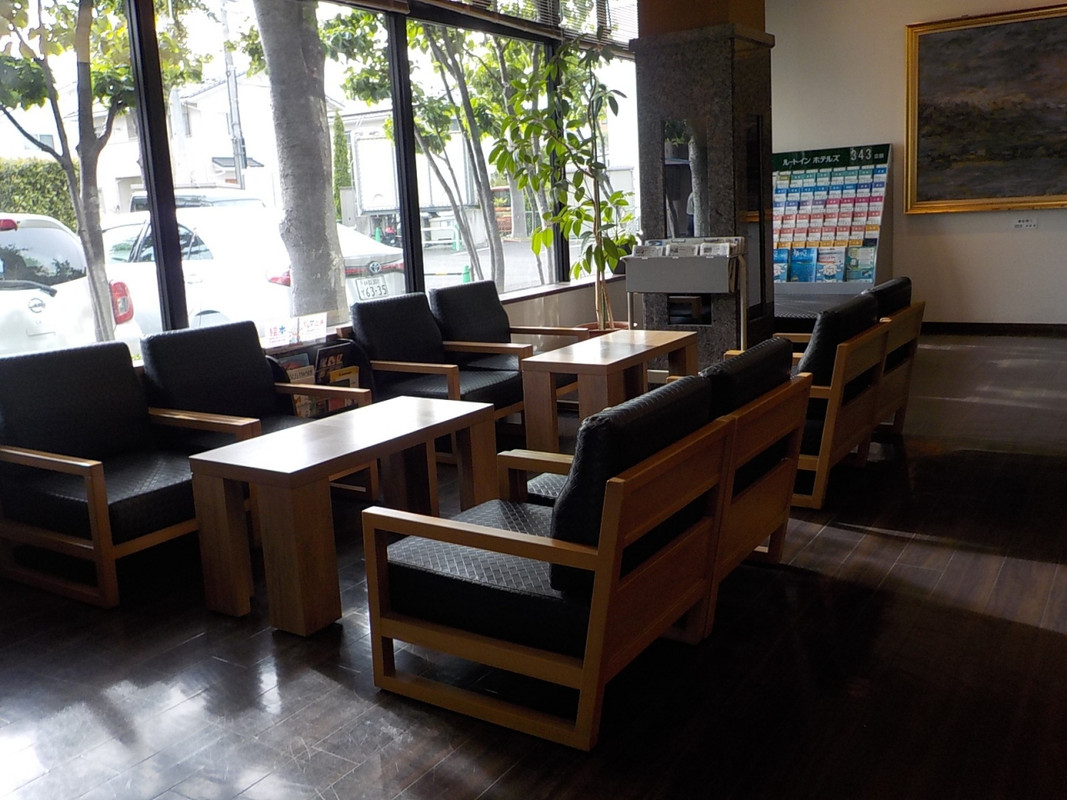 本館ホテルロビーはゆったりしています。