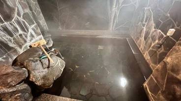 夜の貸切露天風呂 / 3