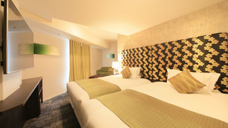 デラックス　ツインルーム　禁煙 (ダブルベッド2台）-Extrabed is from 3rd Adult