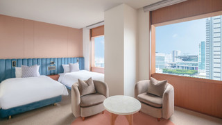 グランドツイン 禁煙 (高層階, ミニバーフリー, フリーフロー, 12時チェックアウト)