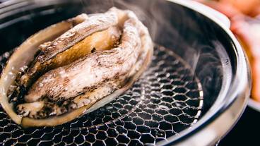 朝食/活きアワビのぐり茶蒸し / 5