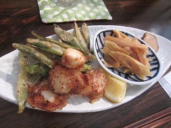 「古本とビール アダノンキ」料理 1028798  おまかせ三種盛り