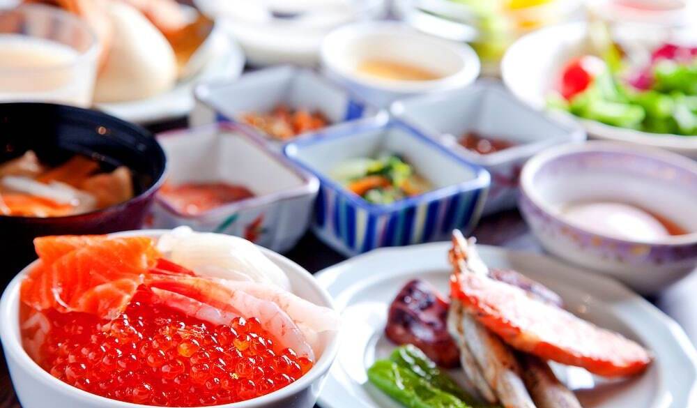 函館らしさにこだわる
海鮮たっぷりの朝食 / 1