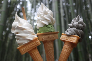 「京豆庵」 料理 49942078 竹林をお散歩しながら美味しいソフトクリームを召し上がれ♪