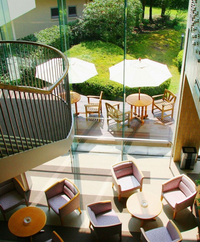 屋外ダイニングエリア