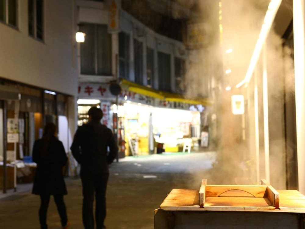 屋外ダイニングエリア