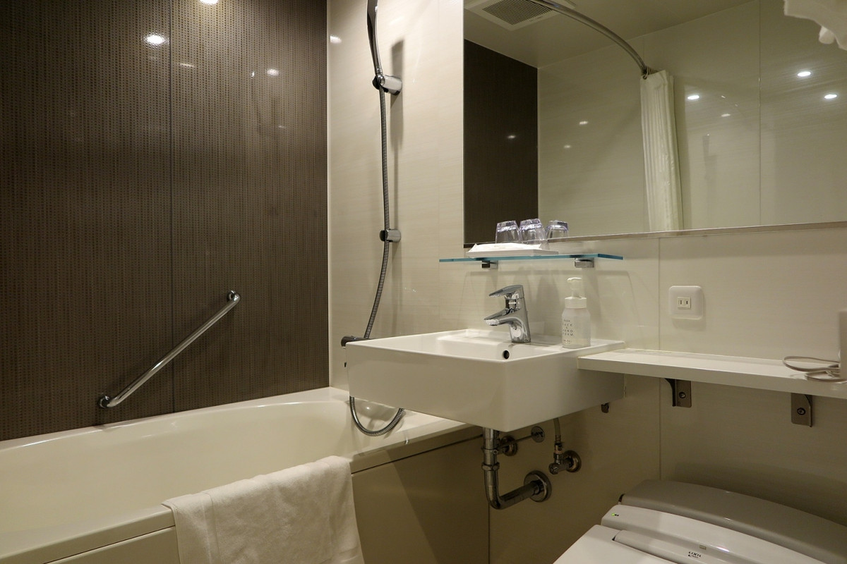 バスルームもとても清潔感