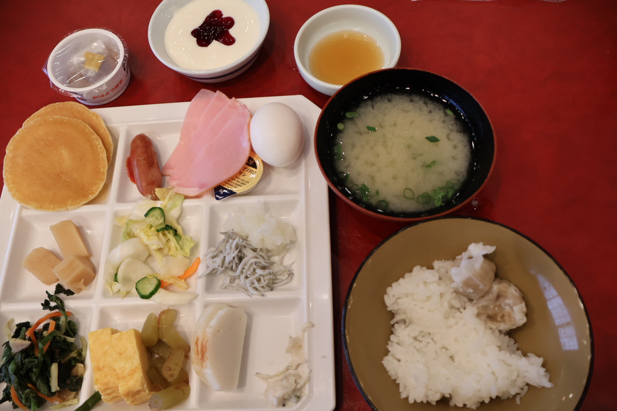 朝食の一部