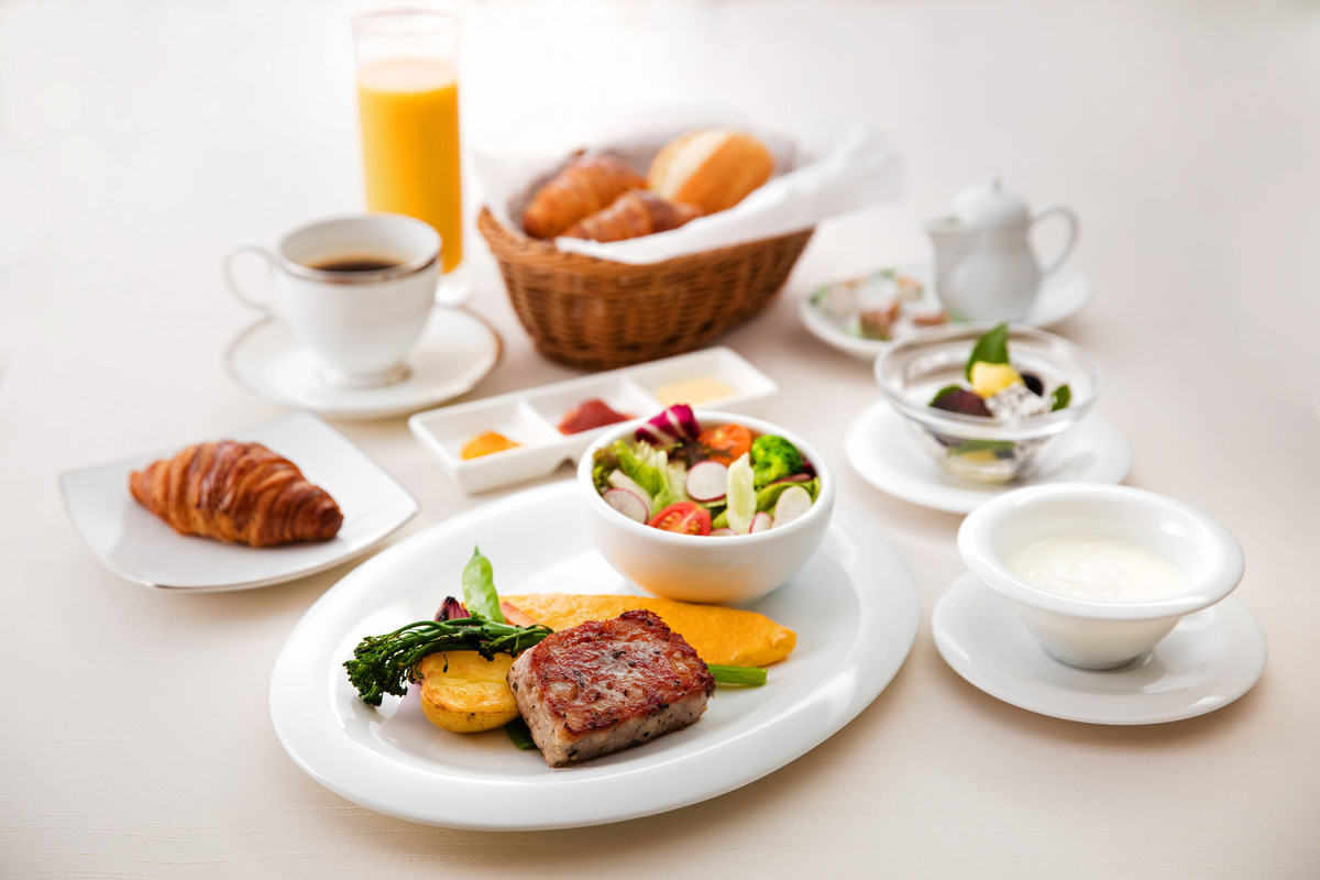 レストランでの朝食例