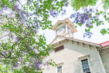 Sapporo clock tower (+ lilac & high key expression)