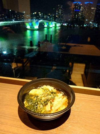 「ラビスタ東京ベイ」 料理 289324900 夜景を　眺めながら　夜鳴きそば